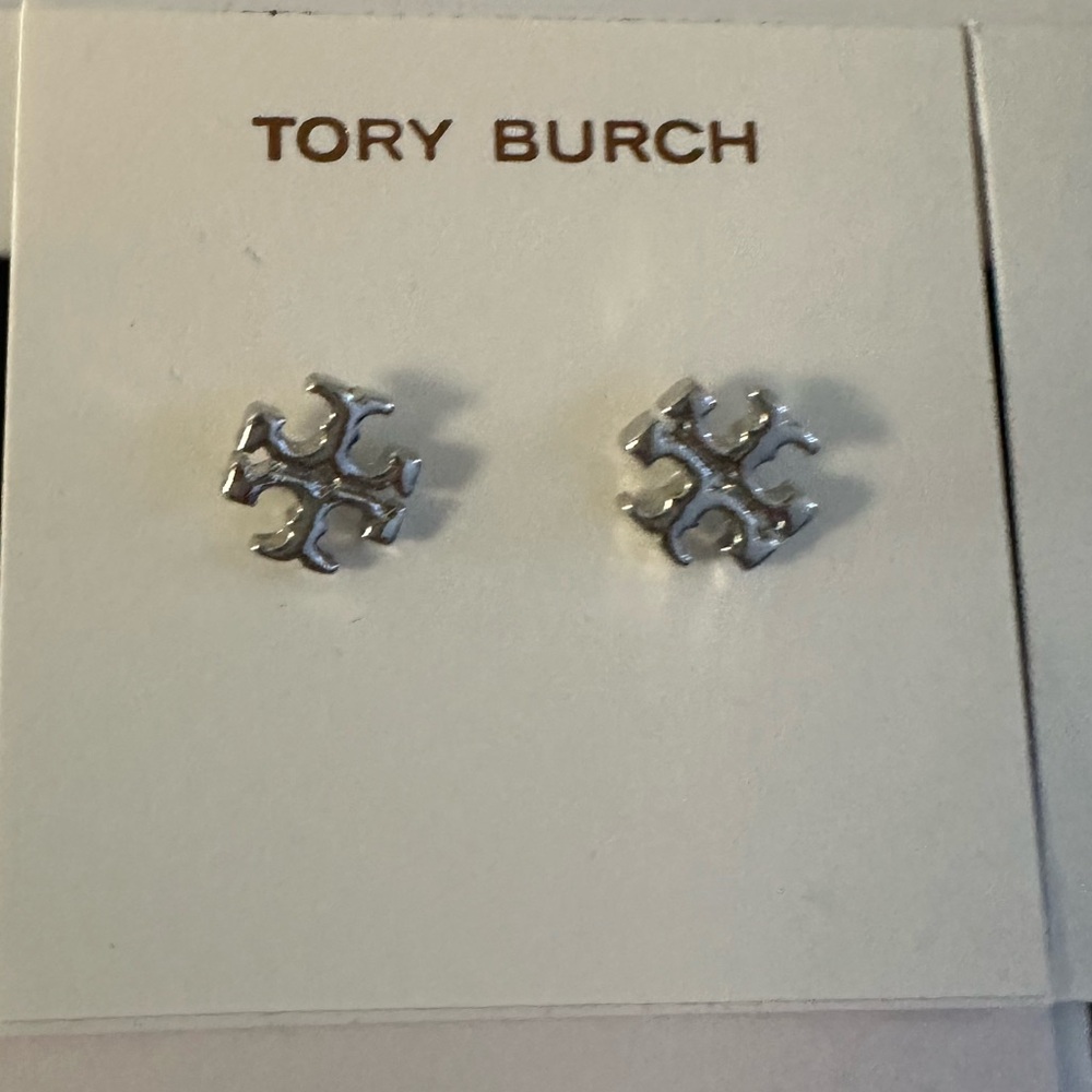 Tory Burch Silver Stud Earrings